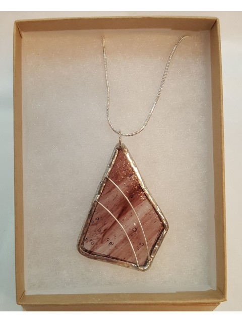 Stained Glass Necklaces - Light Purple Stained Glass Necklaces - Light Purple